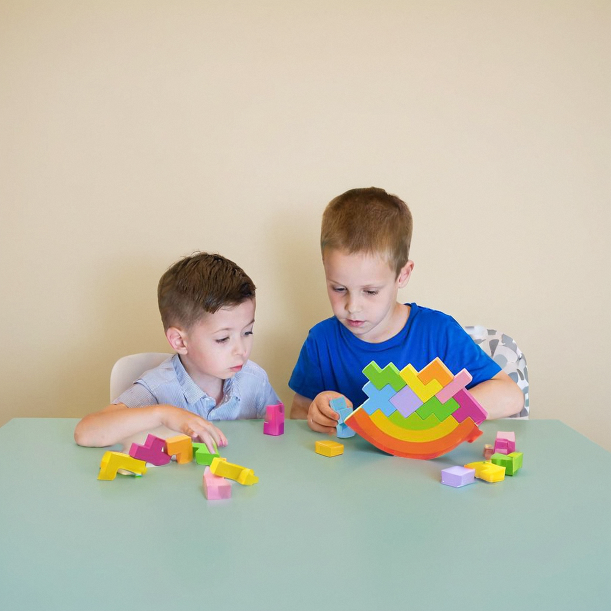 tetris goki Balance Blocks Montessori Toys Education for kid-图3