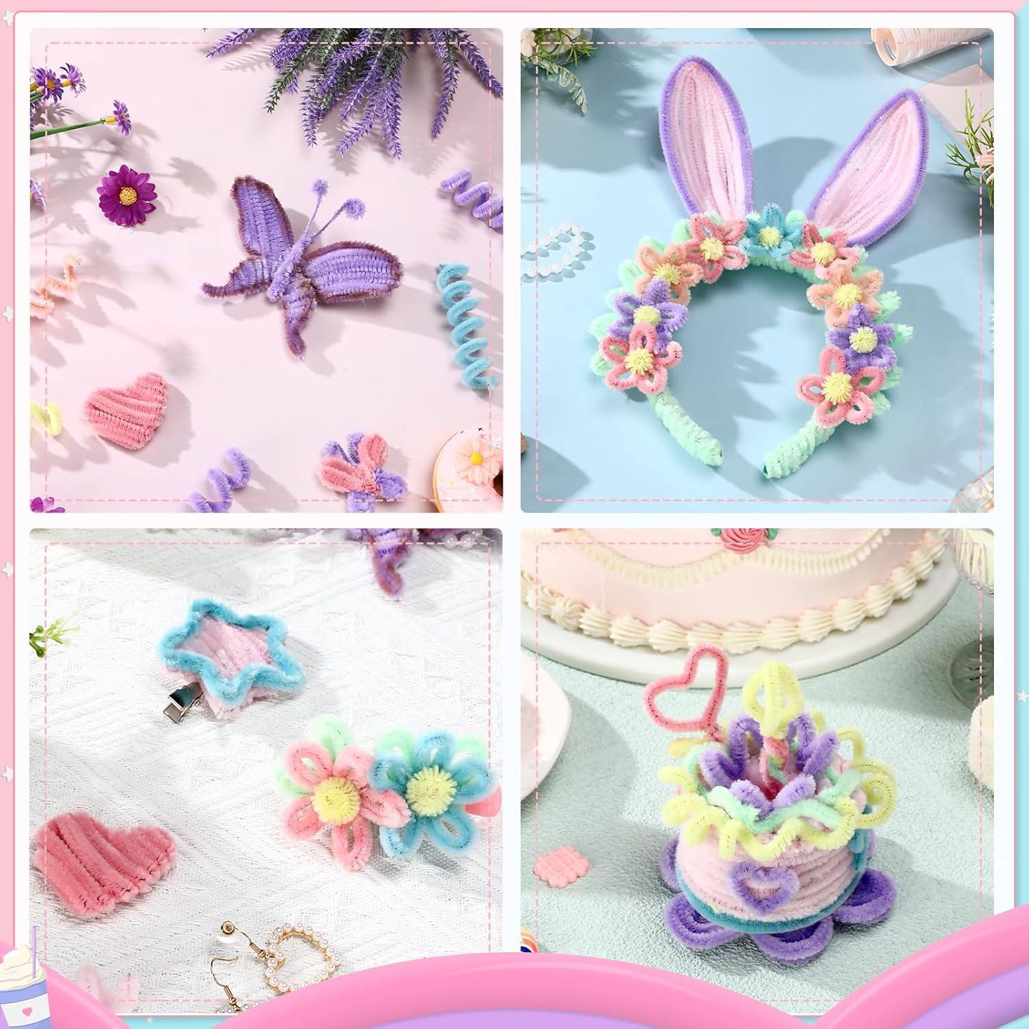 700Pc Pipe DIY Cleaners for Craft Flower Pipe Colored Fluffy,淘宝优惠券,粉丝福利购,淘宝优惠卷