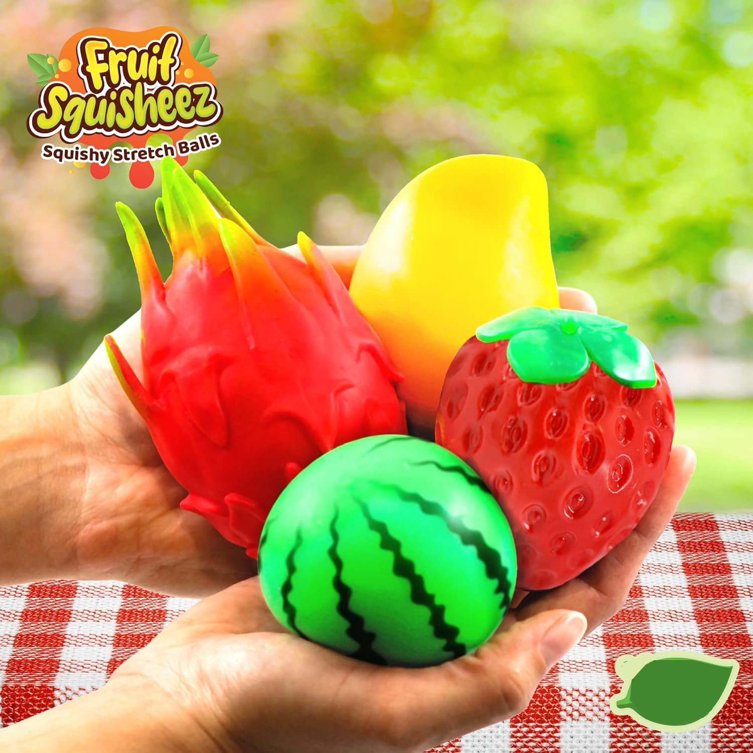 Squishy Fruit Stress Relief Balls Squeezing Stretch toys水果-图2