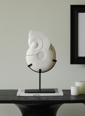 仿古天然玉石雕塑玉猪龙摆件装饰