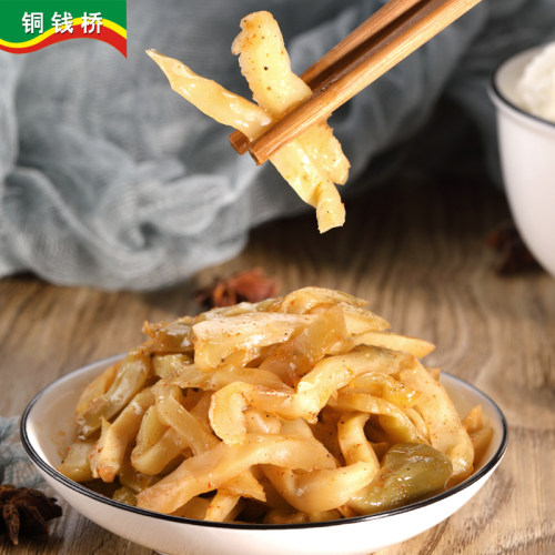 铜钱桥榨菜丝学生下饭菜小包装余姚特产咸菜东北口味小菜40g/袋 - 图1