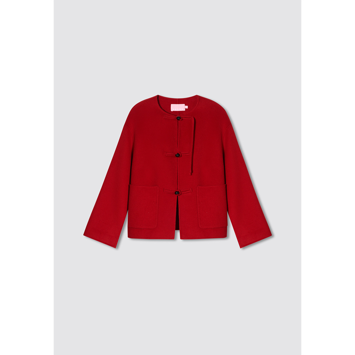 【100%澳洲绵羊毛】SALT.P可颜新中式盘扣复古毛呢外套冬季款 - 图3