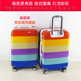 Прочный неоновый модный трендовый чемодан для путешествий, увеличенная толщина, 20 дюймов