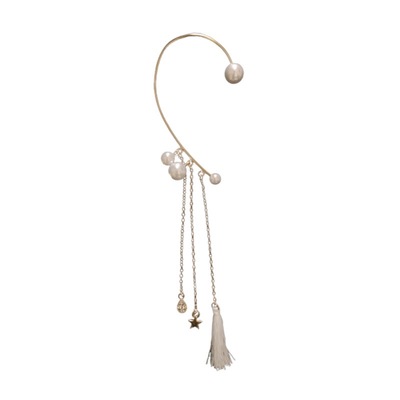 【耳畔光年】超仙珍珠长款耳挂流苏吊坠