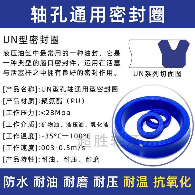 聚氨酯液压油封 蓝色非标 UN410*450*20 内径410mm 活塞杆密封圈 - 图0