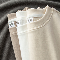 Duvet Beat Undershirt Woman Winter Warm Underwear Long Sleeve Plus Suede Thickened Double-sided Neapping T-shirt Autumn winter male and female blouses