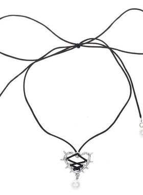 Sweet Women Pearl Pendant Necklace spicy Girl clavicle chain