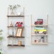 Retro rack storage rack solid wood tea room storage display rack