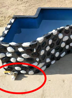 定做树脂隔断爬坡部分改色鱼池