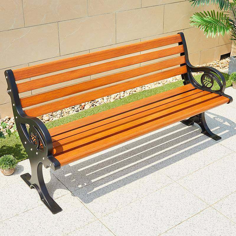 铸铝公园椅户外不锈钢长条凳子休闲广场椅长座椅室外庭院靠背长椅,淘宝优惠券,粉丝福利购,淘宝优惠卷