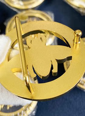 男士皮带扣头3.8内穿腰带头圆形小蜜蜂裤带扣头卡子时尚个性打孔