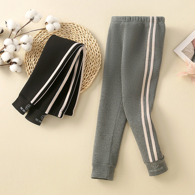 女童打底裤外穿秋冬运动裤儿童裤子女孩新款中大童小脚裤加绒加厚,淘宝优惠券,粉丝福利购,淘宝优惠卷