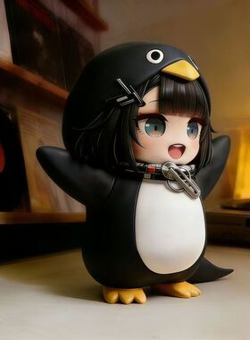 咕咕嘎嘎-小企鹅管理员明日【S+顶配版】方舟终末地手办模型摆件