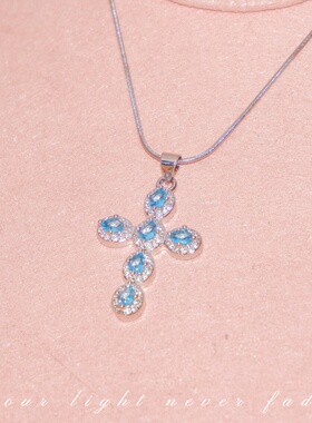 圣洁维纳斯~ 多色十字架元素辣妹美式项链