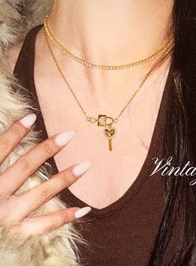 Vintage 心锁~美式复古爱心钥匙锁套装