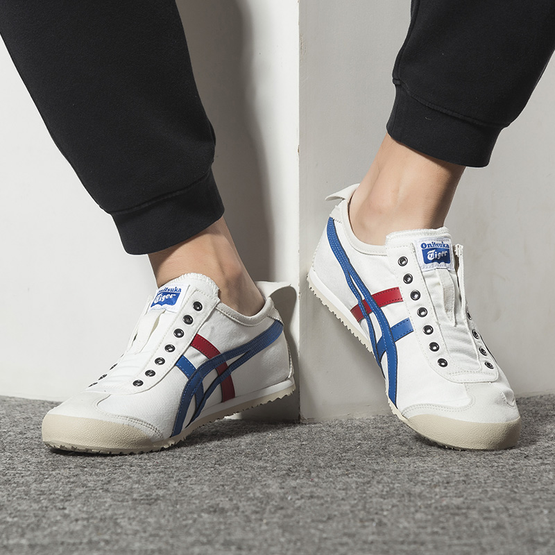 Onitsuka Tiger鬼冢虎女鞋男一脚蹬官网旗舰经典帆布老虎休闲鞋女-图0