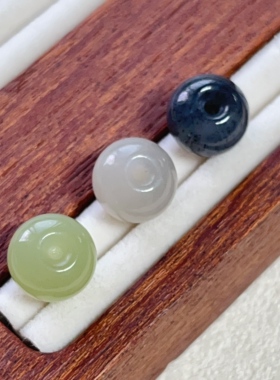 和田玉多宝算盘珠diy配珠保真
