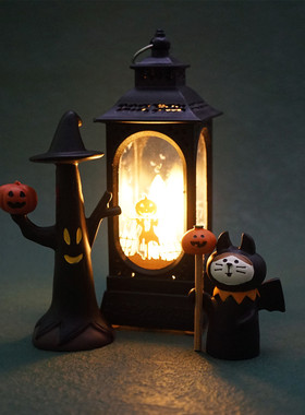 万圣节南瓜小夜灯氛围感酒吧道具