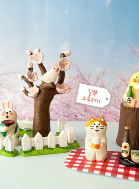 樱花少女心摆件树脂装饰日式桌面