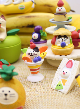 日式风decole文鸟哈密瓜小摆件