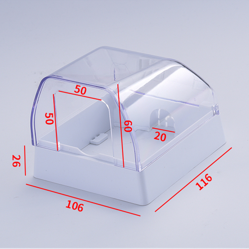 明装插座防水盒大号卫生间明线开关热水器插头保护盖罩加高防溅盒