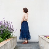 Далека домашняя оригинальная женская трава и белая синяя чайная краска