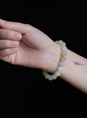 远家天然和田玉10mm青海料新疆料