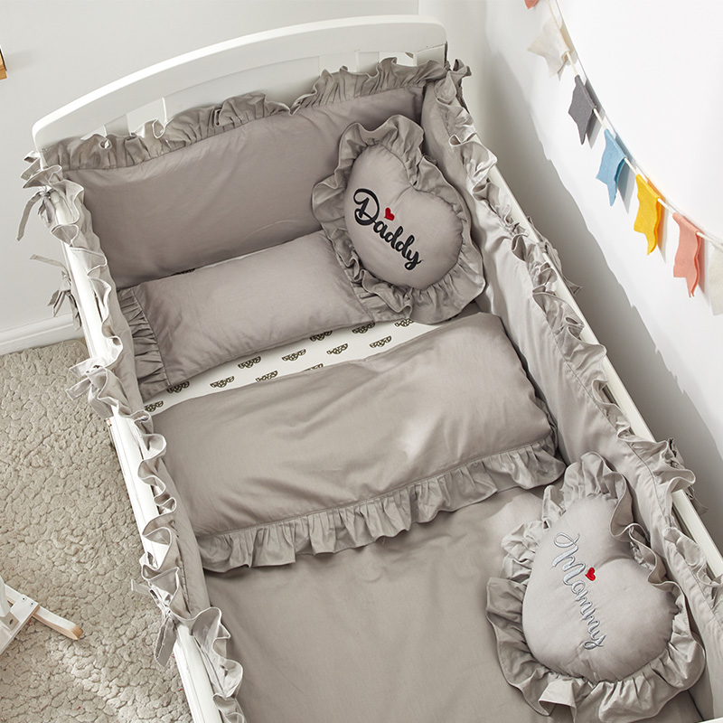 custom round crib bedding