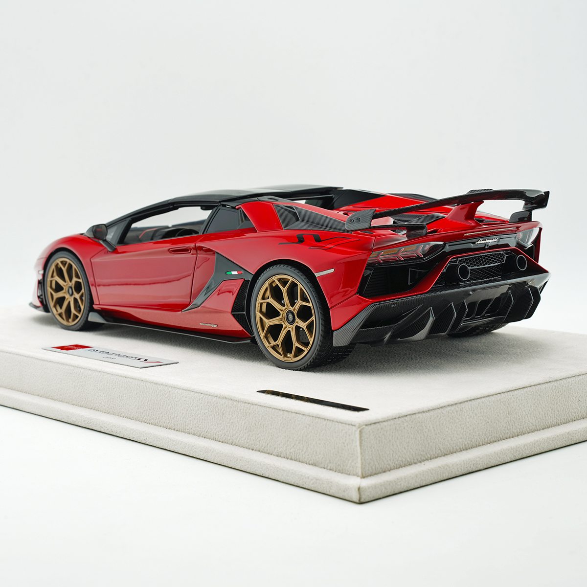 MAKE UP 1:18兰博基尼SVJ敞篷 aventador树脂车模限量收藏摆件-图2