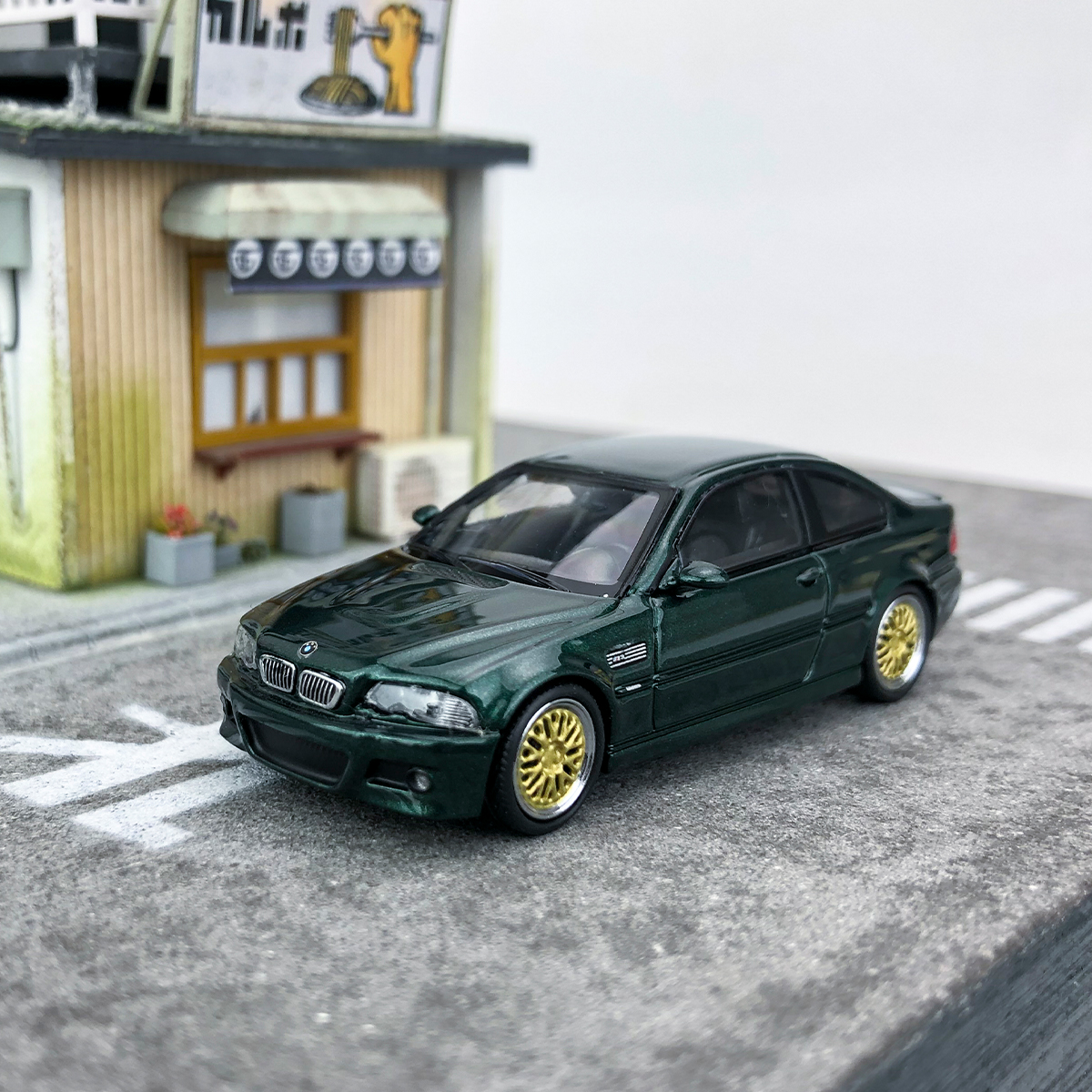 SH1:64 BMW宝马E46 M3仿真合金汽车模型收藏送礼-图0