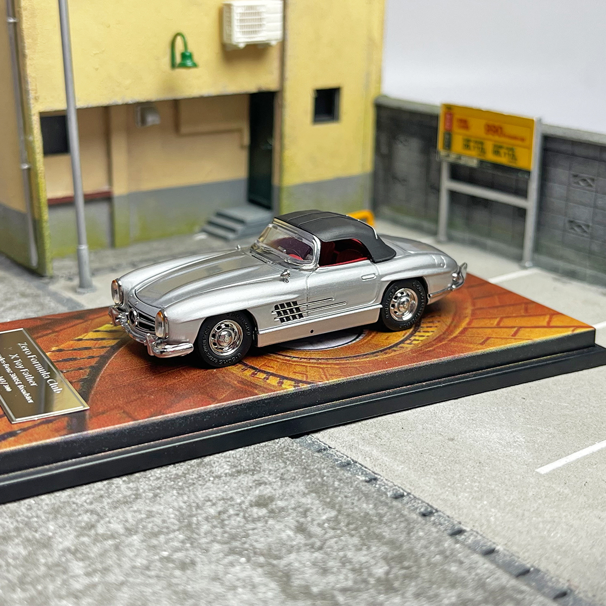 Zero formula Toy_Father 1:64 奔驰300sl 老爷车 合金汽车模型 - 图3