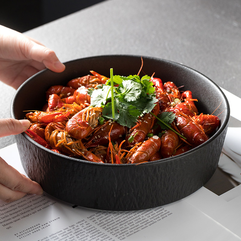 大容量陶瓷汤盘商用大号酸菜鱼盘麻辣小龙虾盘子海鲜盆回锅肉盘子,淘宝优惠券,粉丝福利购,淘宝优惠卷