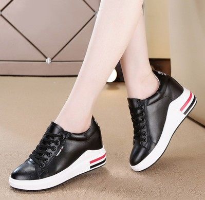 香港正品明星款内增高小白鞋8CM真皮黑色单鞋头层牛皮加绒棉鞋女,淘宝优惠券,粉丝福利购,淘宝优惠卷