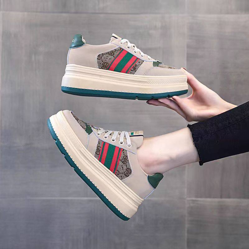 真皮厚底板鞋女2025春季新款内增高女鞋百搭透气休闲脏脏复古单鞋,淘宝优惠券,粉丝福利购,淘宝优惠卷