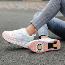 2023 new children Storm Walking Shoes Leather Face Waterproof Girl Shoes Skating Sports Board Shoes Teenagers Slip-Board Shoes Middle Children