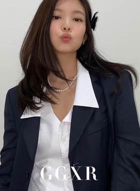 天然近圆强光珍珠jennie同款