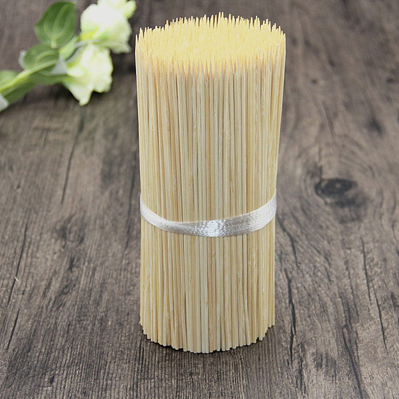 Bamboo skewers wholesale whole box disposable sausage skewers