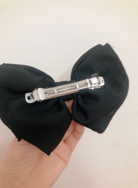 新款韩系蝴蝶结发夹女后脑勺夹子高级感顶夹发卡百搭弹簧夹头饰品