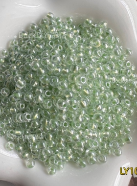 3mm鎏金米珠散珠小珠子DIY材料配件珠串饰散称珠吊坠手链玻璃珠