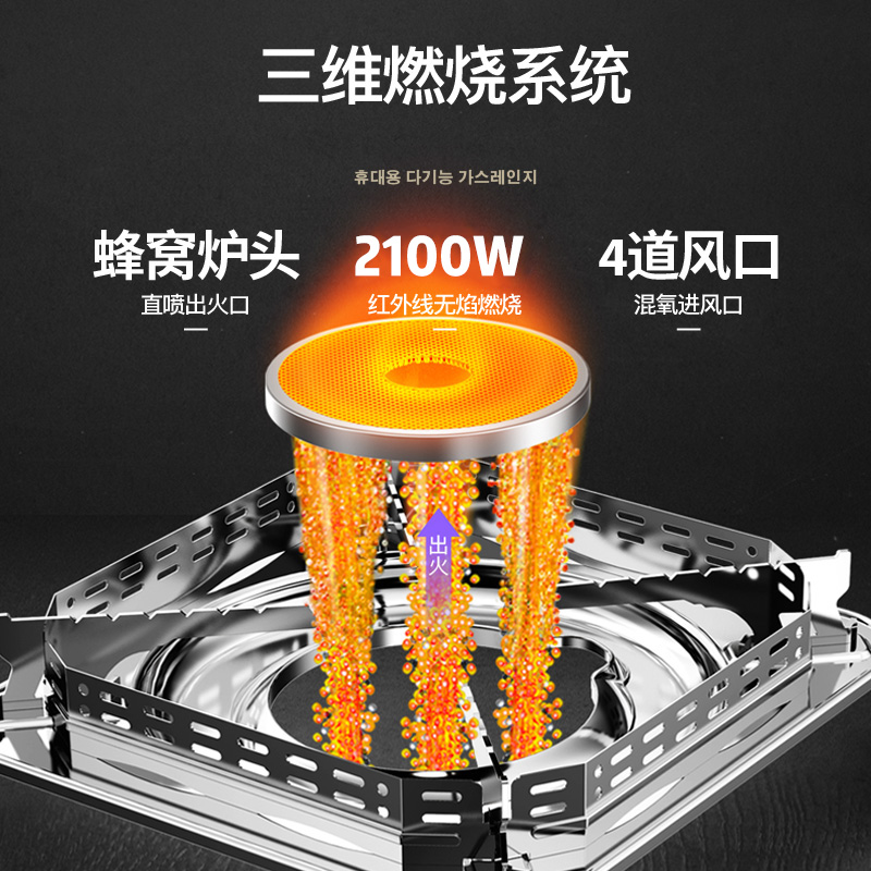 脉鲜红外线卡式炉户外火锅炉具便携式野炊营卡磁瓦斯炉燃气煤气灶 - 图0