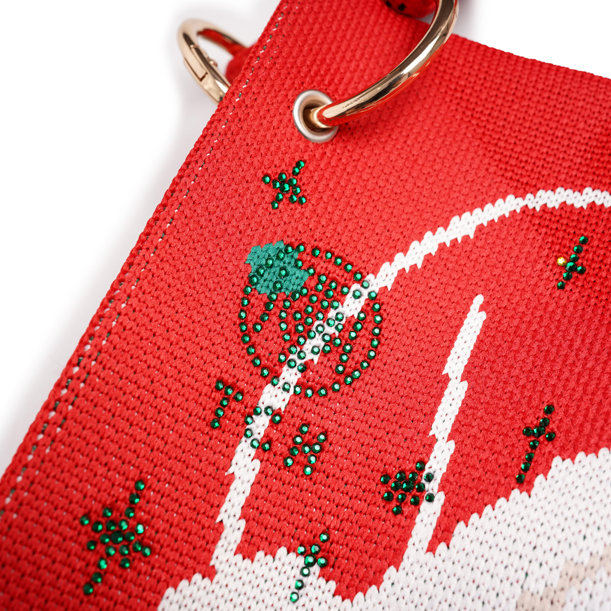 TCH圣诞老人手提包时尚百搭单肩水桶包节日2025年新款T75D40E1010 - 图2