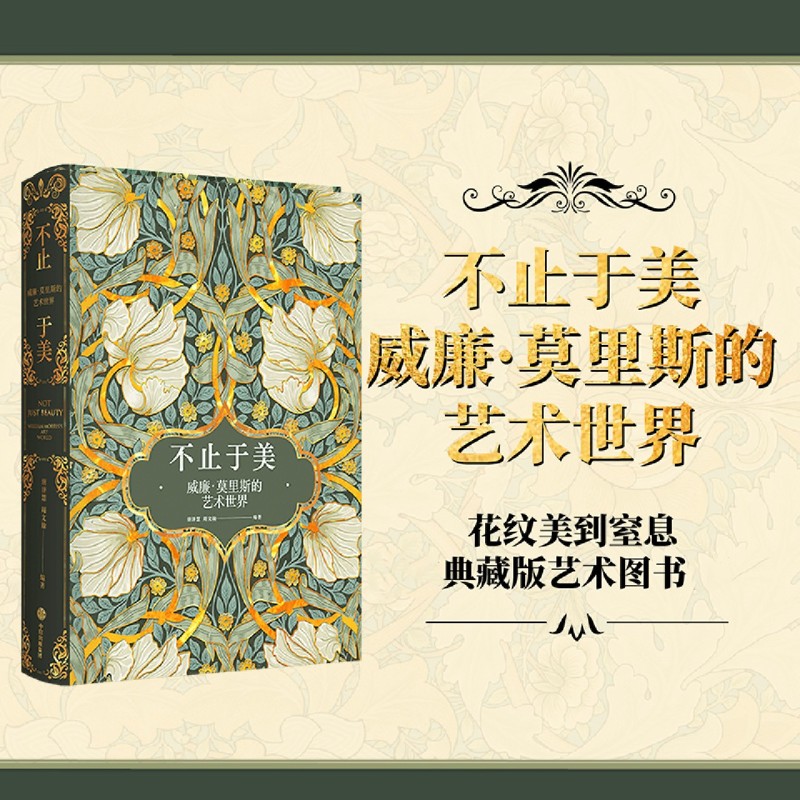 不止于美 威廉·莫里斯的艺术世界 唐泽慧等著 240幅相关精美图片 呈现纸上的繁花盛宴 重现中世纪复古的艺术之美 中信出版社图书