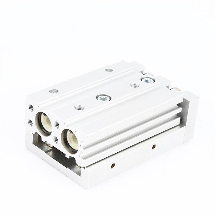 厂家直销双缸型精密导轨滑台气缸MXQ/MXS/MXH8-10A/20/30/40/50A - 图2