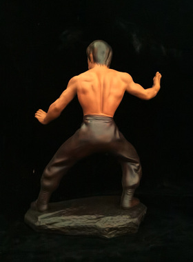 陶瓷功夫李小龙摆件武馆酒店客厅门厅电视柜家居饰品摆设开业礼品