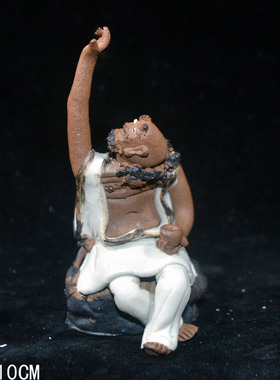 陶瓷十八罗汉假山流水造景摆件