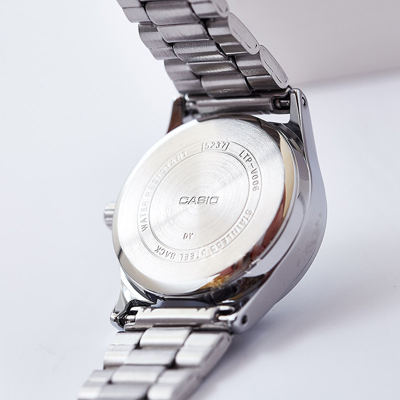 Casio/卡西欧手表女 樱花粉学院风甜美金属石英手表LTP-V006D-4B - 图3