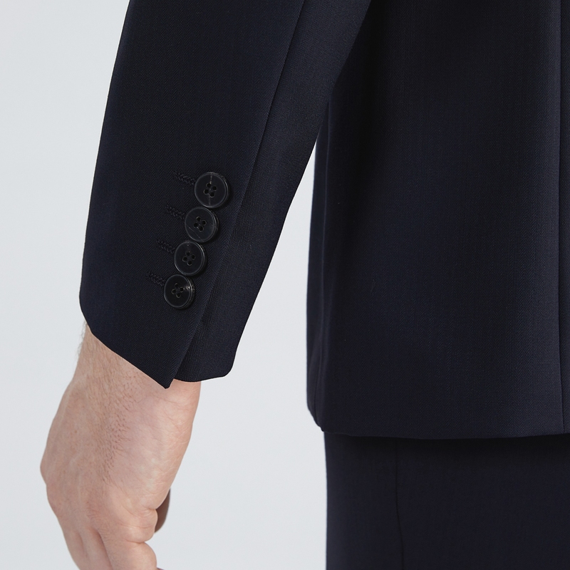 【含羊毛】柒牌西装套装男2022秋季新款商务绅士人字纹西服两件套