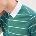 Thương hiệu nam kinh doanh bình thường áo sơ mi POLO tay ngắn mùa xuân và mùa hè mới sọc áo ngắn T nam thanh niên - Polo áo kẻ nam Polo