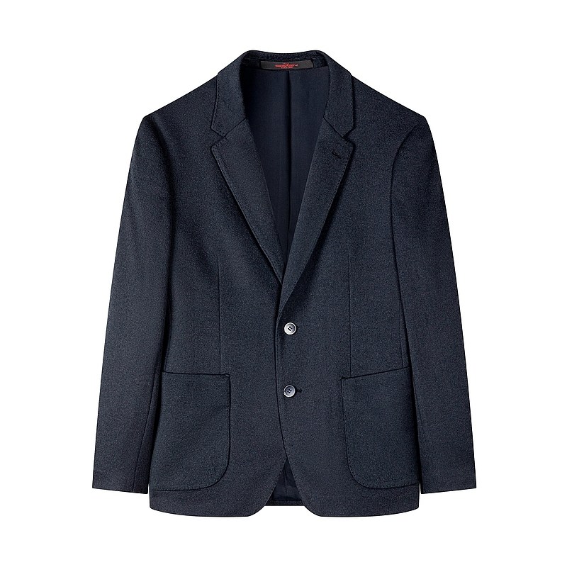 【含羊毛】柒牌特价西服外套男秋冬时尚休闲平驳领深蓝色单西,淘宝优惠券,粉丝福利购,淘宝优惠卷