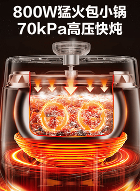 苏泊尔30FC16Q球釜电压力锅316L不锈钢0涂层智能家用3升高压饭锅